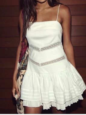 Free People White Mini Dress